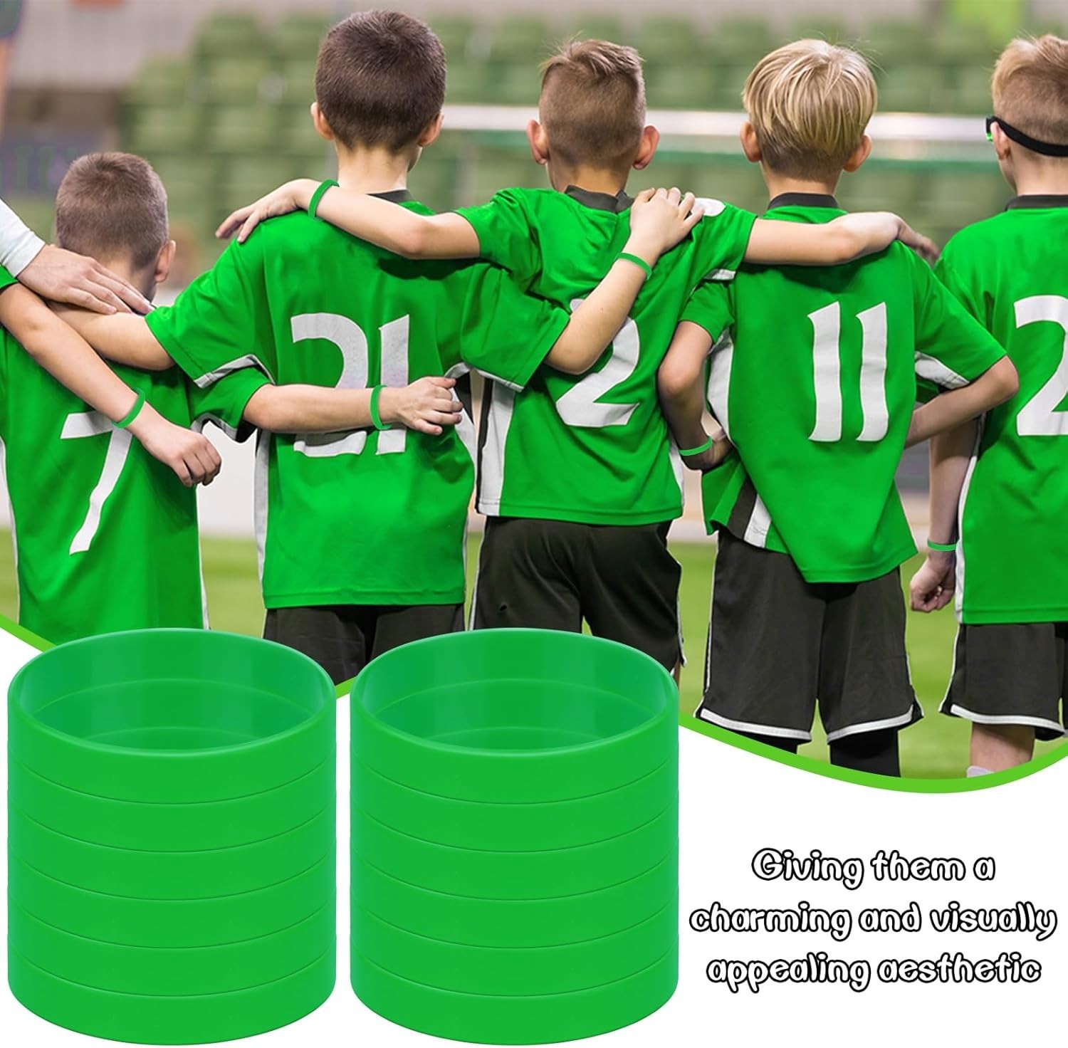 12 Pcs Custom Silicone Rubber Wristbands – Vibrant Styles for All Occasions