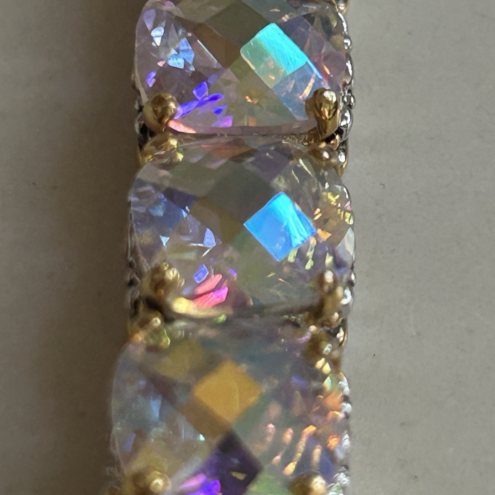 BEAUTY FOR ASHES 7″ CZ CRYSTAL BRACELET STUNNING NWOT