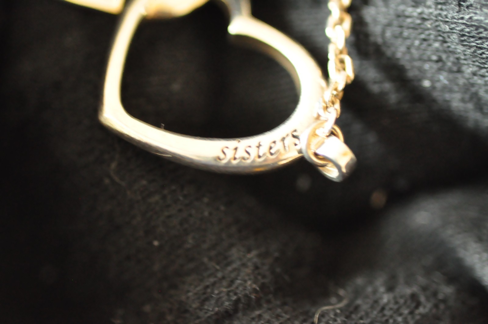 Sisters Sterling Double Heart Necklace 17 in 8g 925 Lobster Clasp Vintage