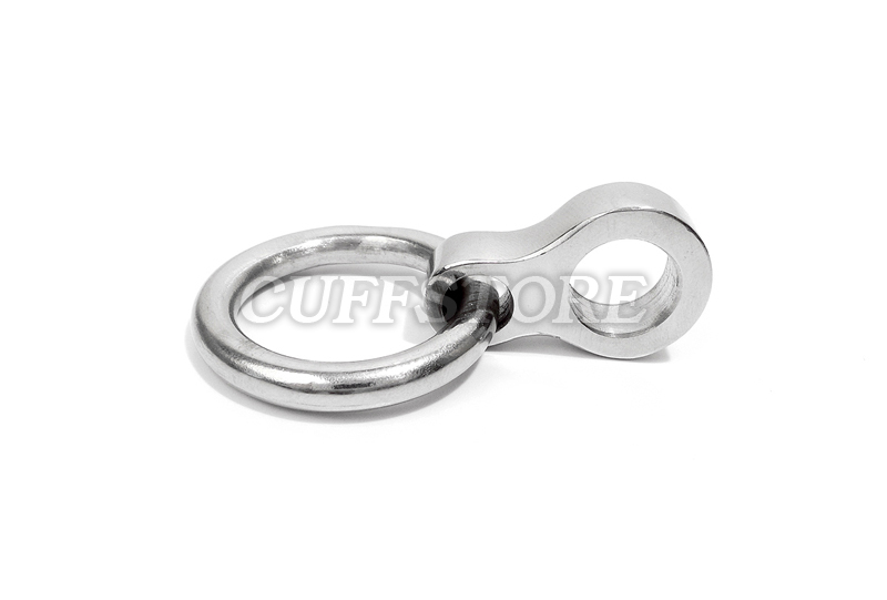 Removable Ring Polished Pendant for 8mm and 6mm Collars, Cuffs & Leg Irons