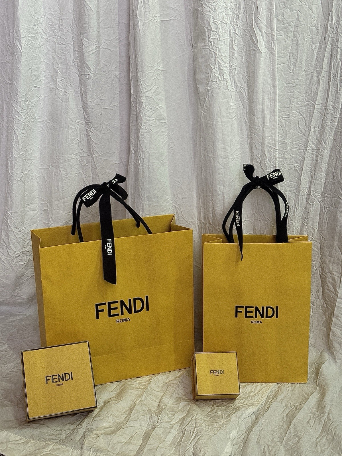 Authentic FENDI Bangle & Ring – “Forever FENDI” Line. Size M. Used condition