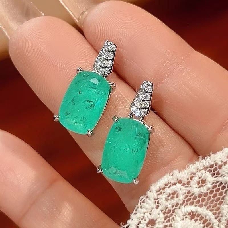 Wedding Bridal CZ Jewelry Set Zirconia Necklace Earrings Set