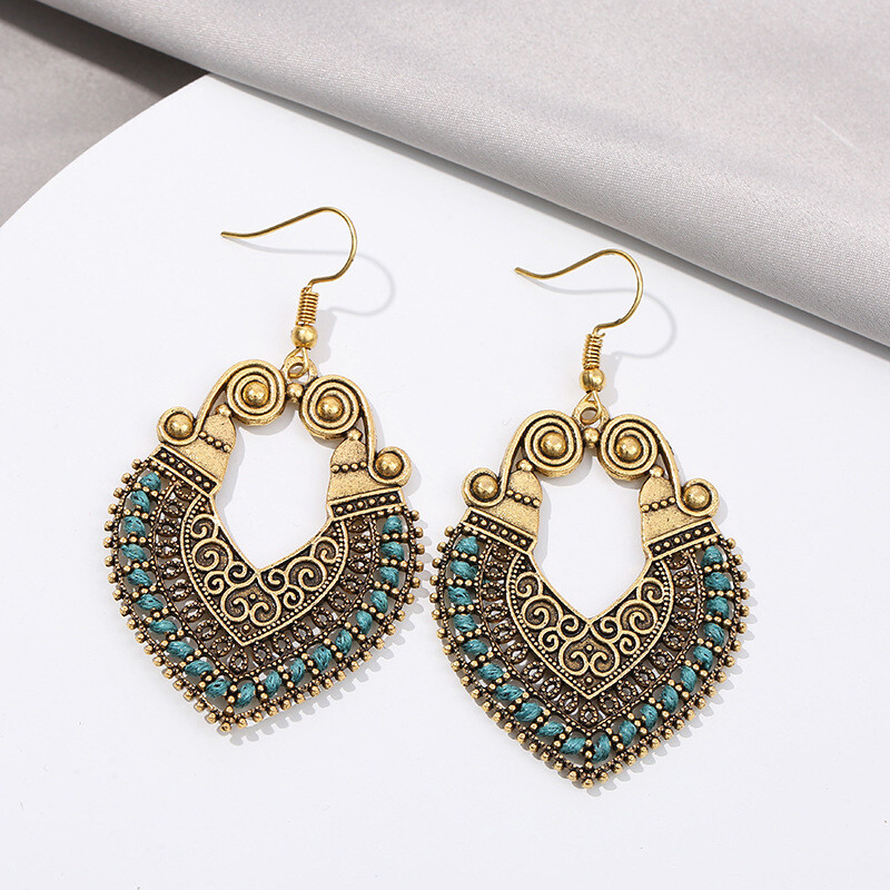 BOHO Earrings Fringe Tassel Bohemian Retro Ethnic Dangle Drop Handmade Jewelry