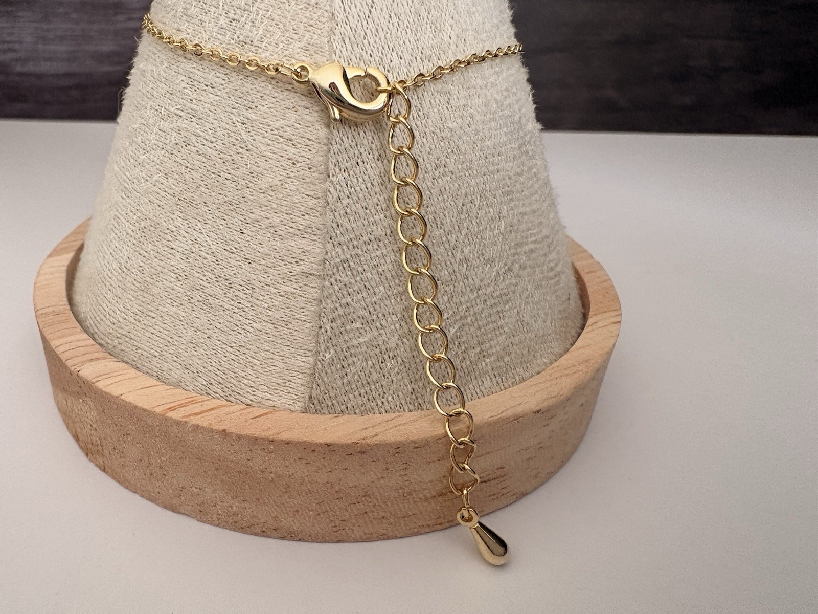 Mother Of Pearl Butterfly Bracelet. Dainty Gold Tone Chain. Rhinestone Accent.