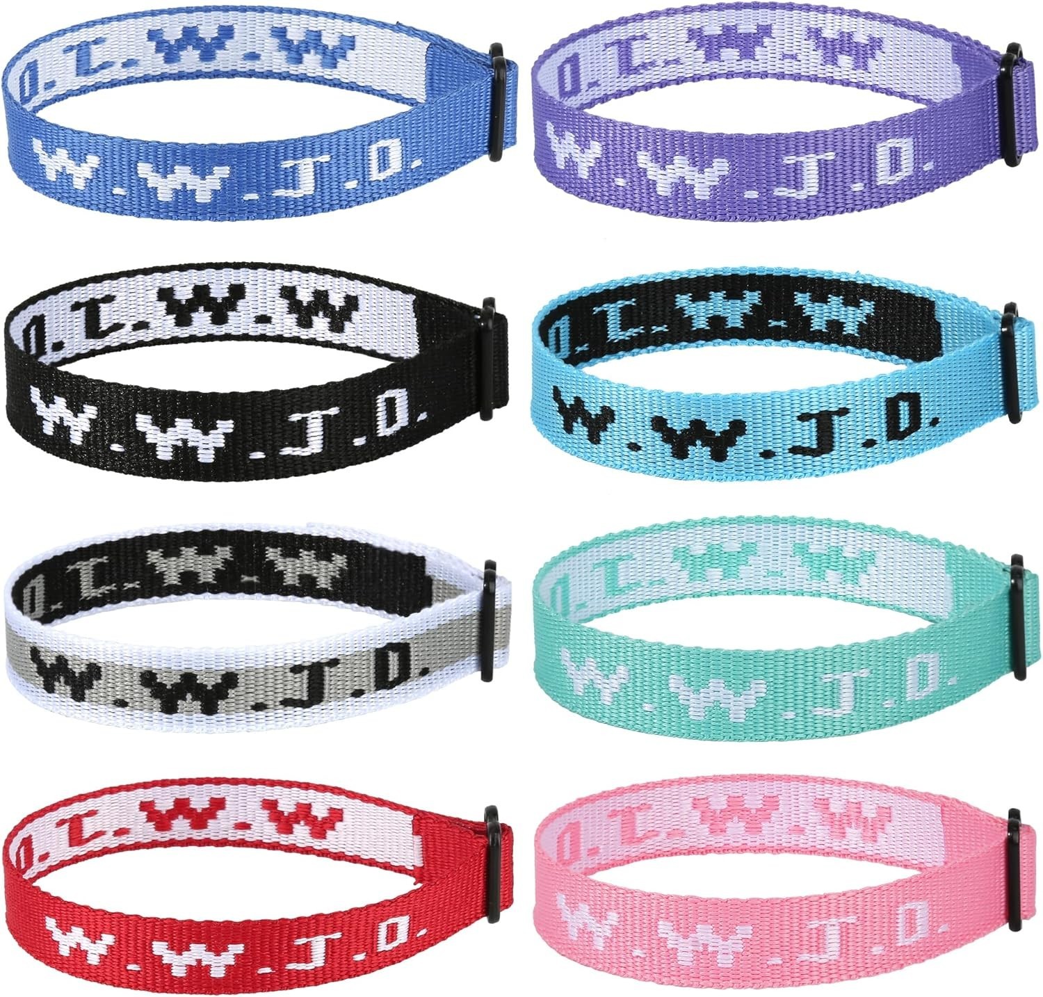 WWJD Christian Bracelet Pack for Women Men, Christian Jesus Gifts Adjustable …