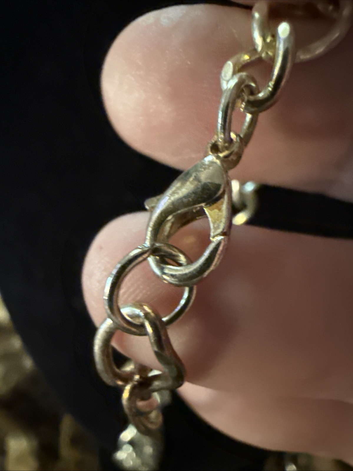 Silver-Tone Metal 18” Cable Chain Necklace Lobster Clasp M1