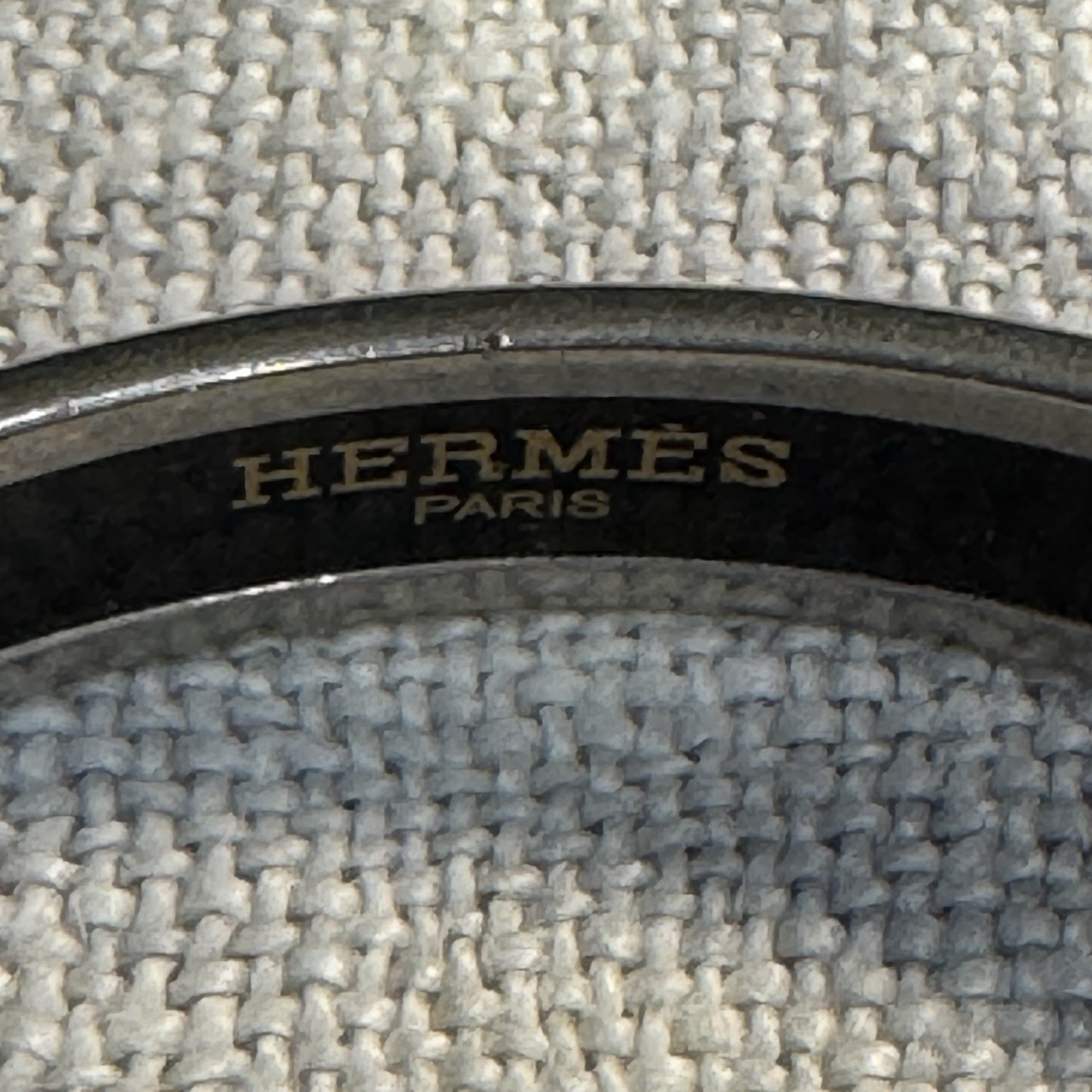 Hermes Printed Enamel Bangle 70 Palladium Finish – Black & Silver