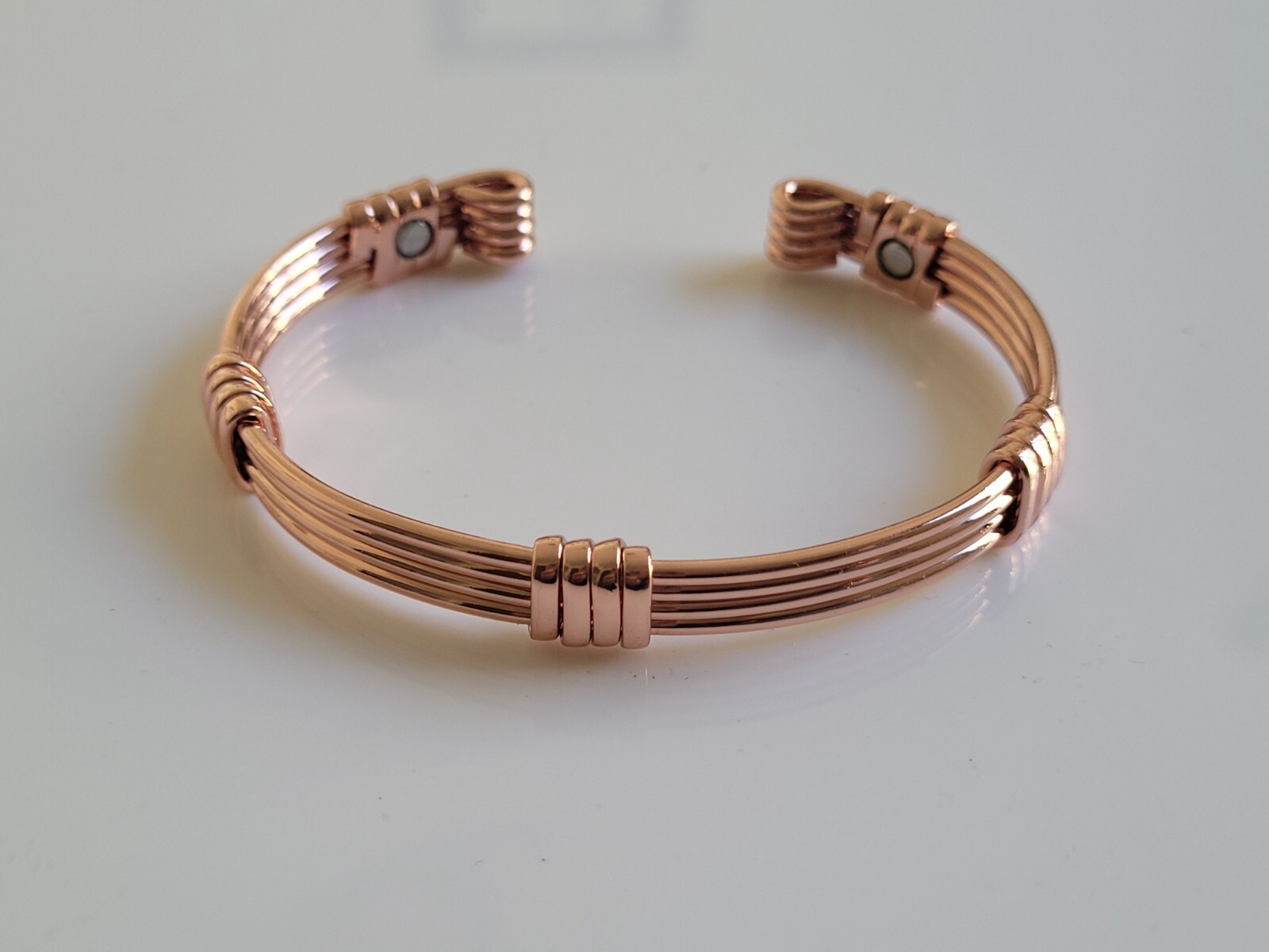 Pure Copper Magnetic Bracelet 4 Line Arthritis Pain Therapy Energy Cuff