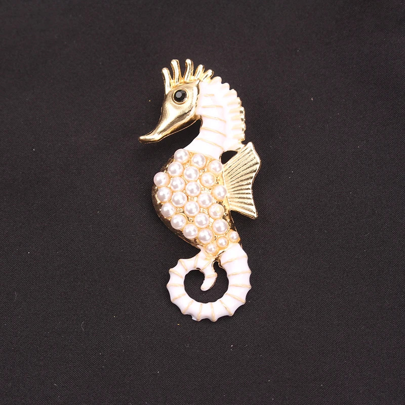 Women Men Unisex Seahorse Lover Brooch Fashion Sea Animal Pins Badge Jewelry