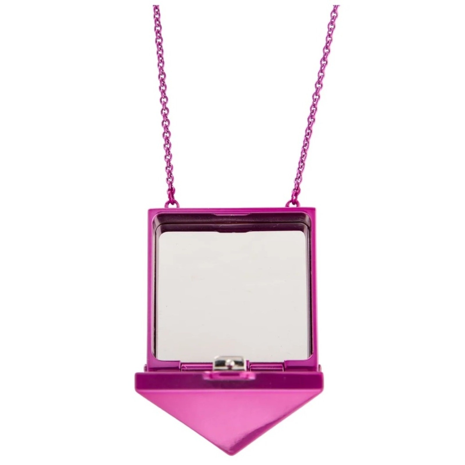 NWT Valentino Garavani Rockstud Mirror Box Necklace Pink PP $790 Retail