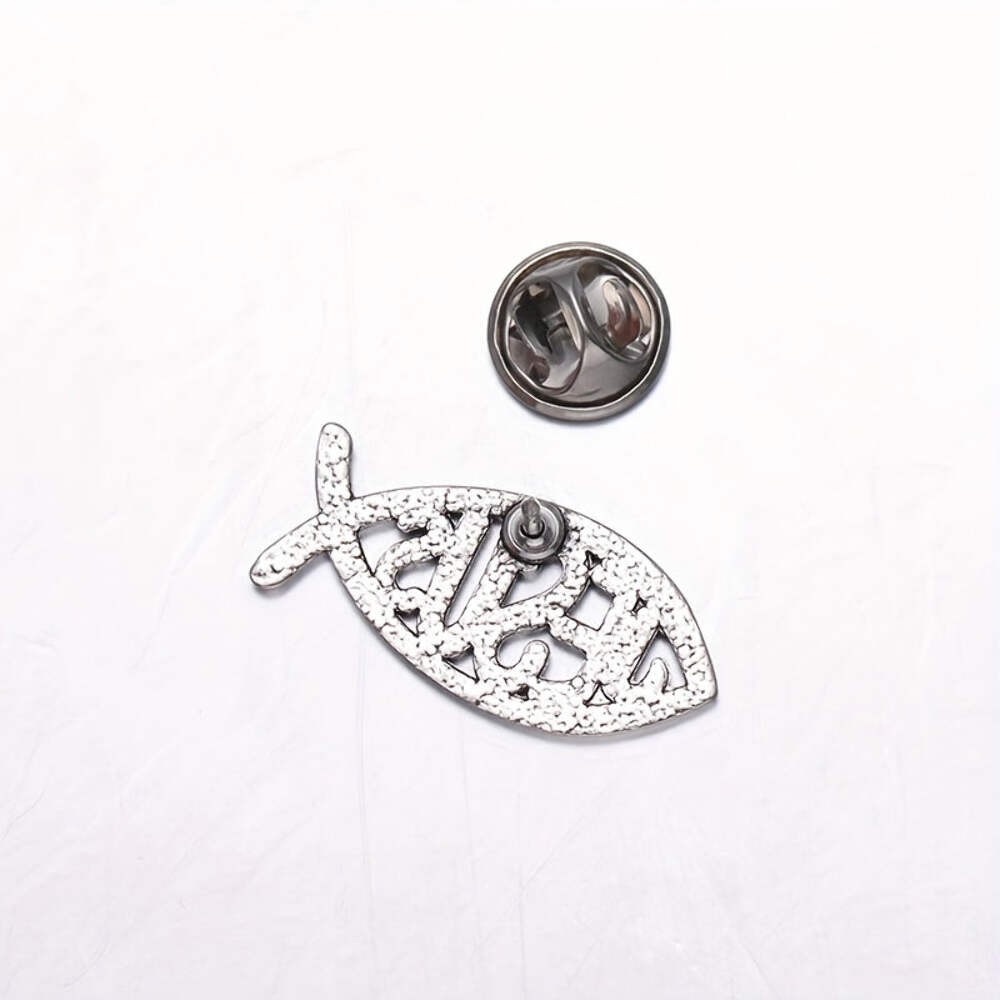 Jesus Ichthys Fish Christian Pin Inspirational Gift for Faith & Spirituality
