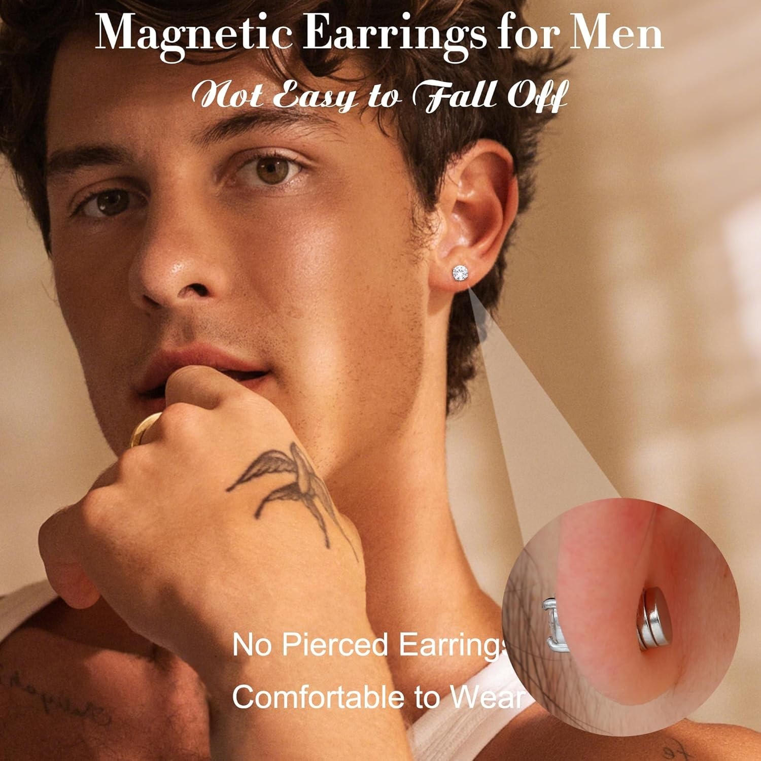 Fashionable Non-Pierced Magnetic Earrings Set – Perfect Gift for All Occasions