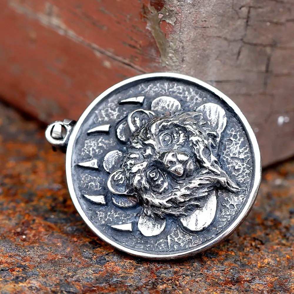 Viking Bear Necklace Stainless Steel Necklace