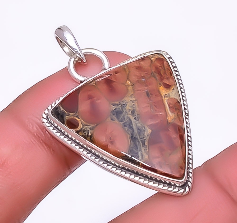 Peanut Obsidian 925 Sterling Silver Jewelry Pendant 1.56″ P13910, Christmas Gift
