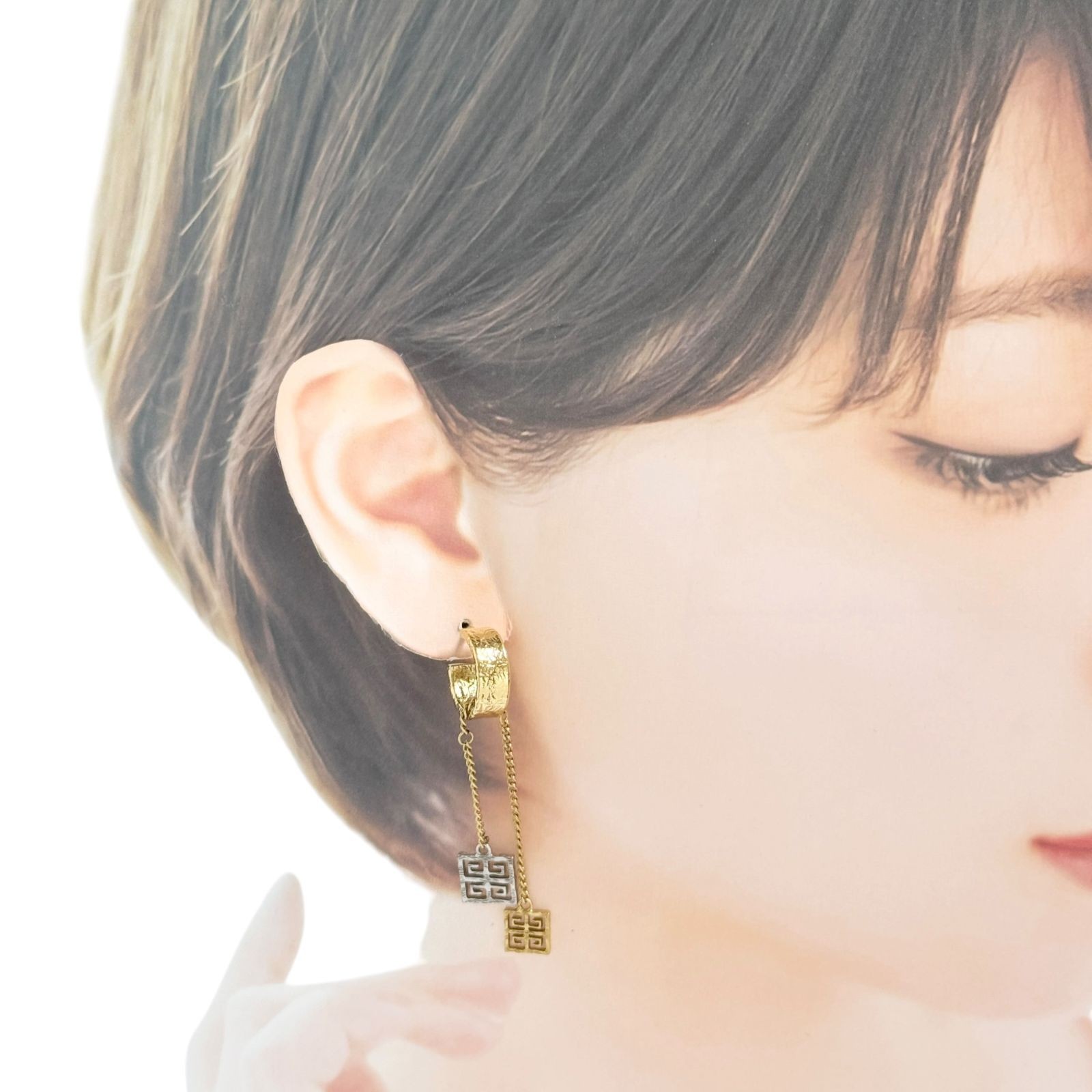 Givenchy Women’s 4G Chain Earrings Silver Color Gold Color