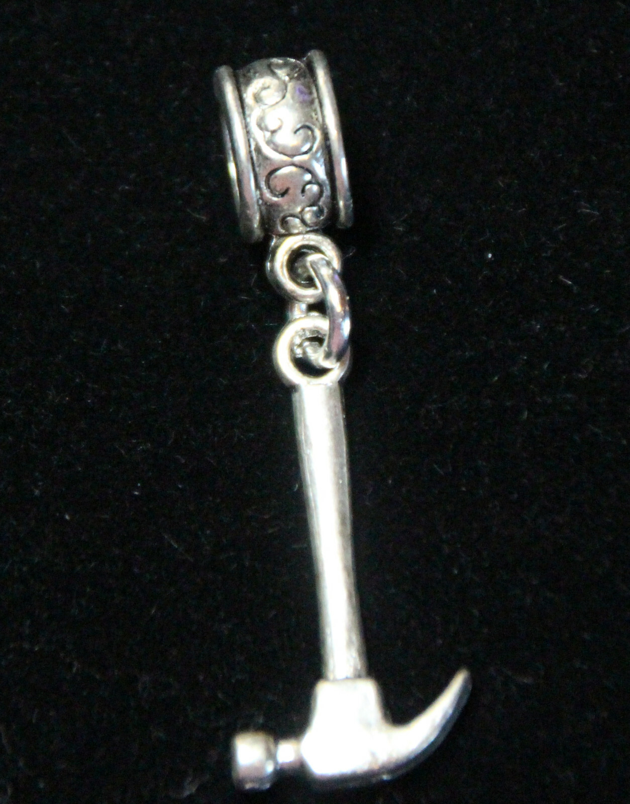Hammer Charm Clip On Lobster Claw Clasp, Side Slider Charms Zipper Pull