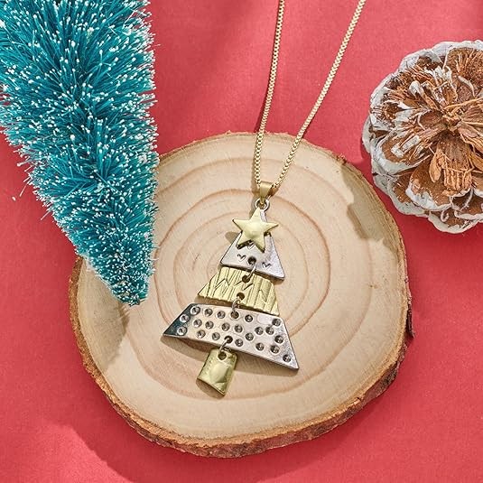 Fashion Alloy Christmas Tree Earrings Drop Dangle Women Party Jewelry New