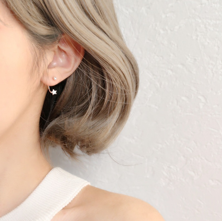 Fashion 925 Sterling Silver Star Ball 3/5mm Stud Earrings Gift K84