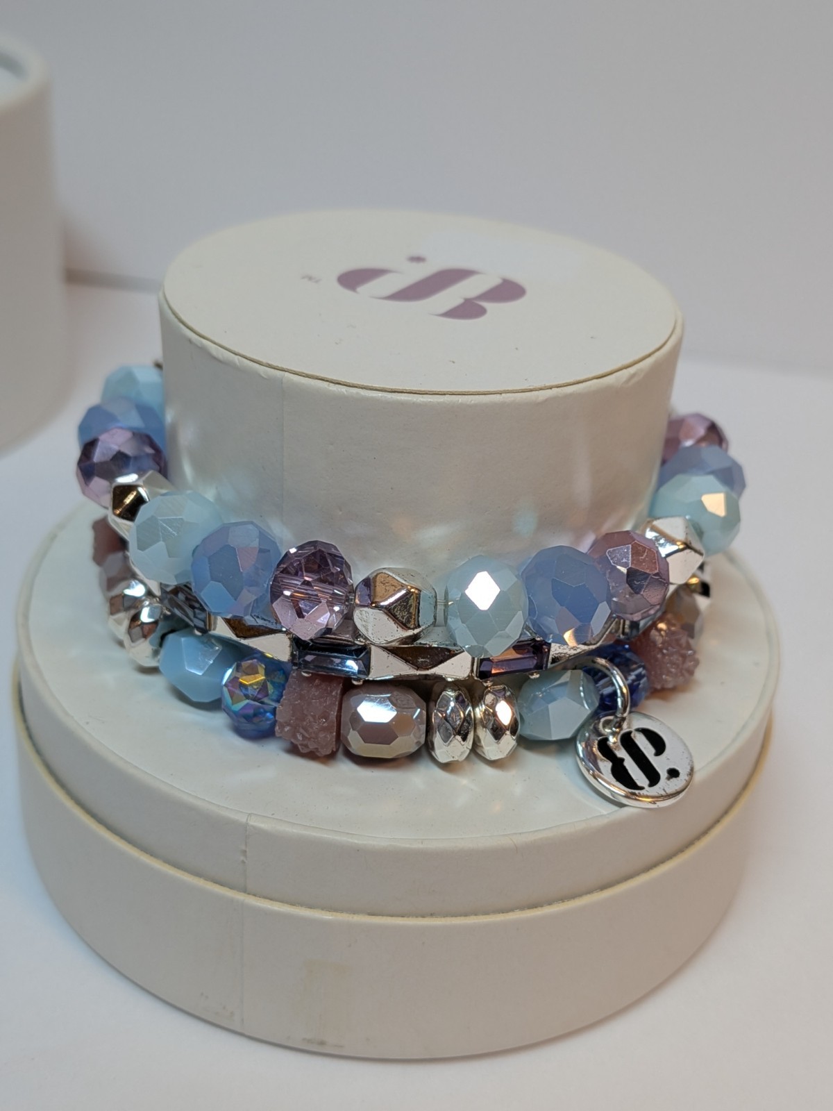 Bomb Party Stackable Bracelet Set Violets Are Blue Stack 2024 RBP6939 NIB New