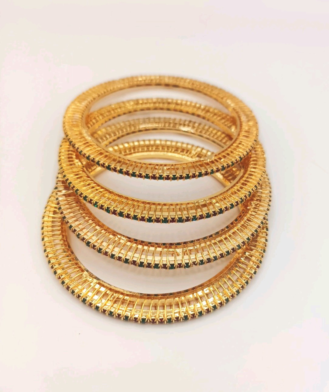 Gold Colour Crystal Rhinestone Bracelet Wedding Bridal Jewellery. size 2.6