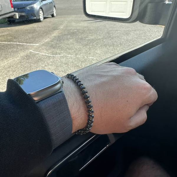 High Quality Black Hematite Stone Bracelet Healing Men Career Success Abundance