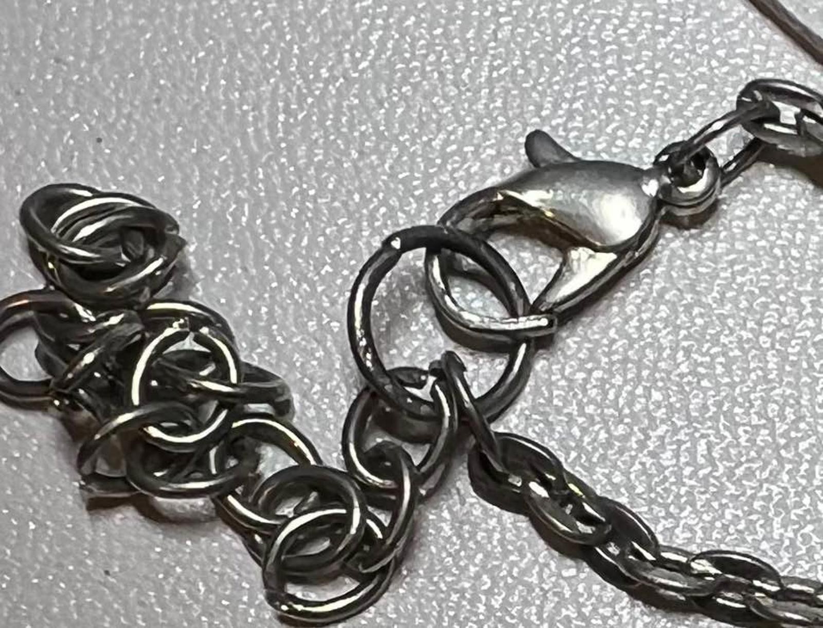Silver Tone Statement Necklace in Perfect Condition