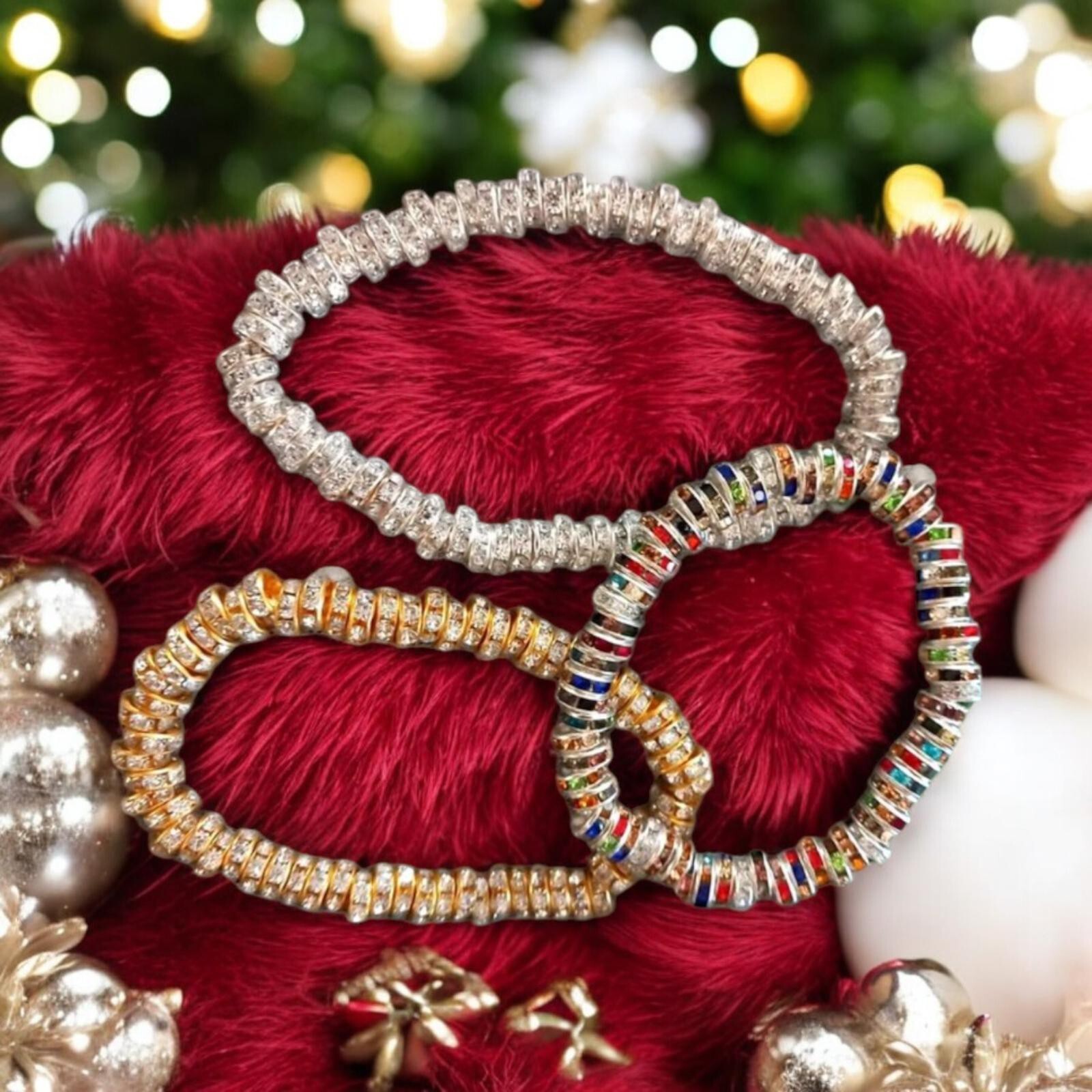 Gold coloured Sparkling Bracelet.