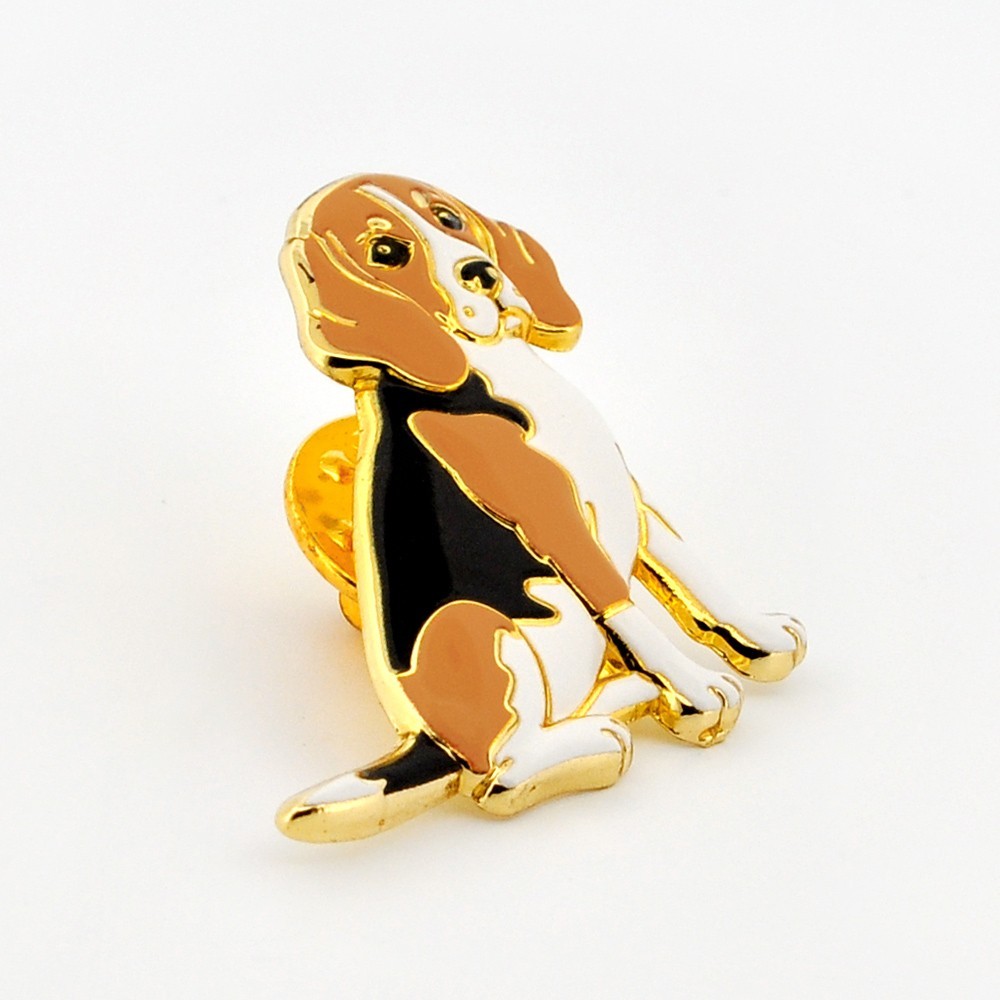 PinMart’s Beagle Lapel Pin – 3D Enamel Dog Pin