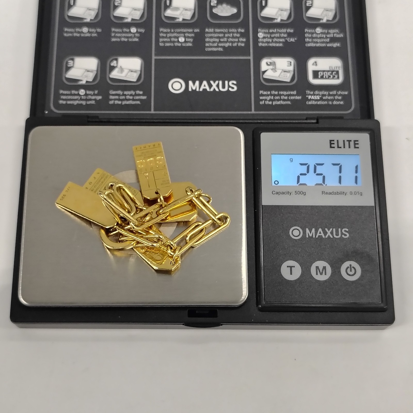 Jet Set Candy JSC 925 Gold Vermeil The Daily 360 Luggage Tag Charm Bracelet 25g
