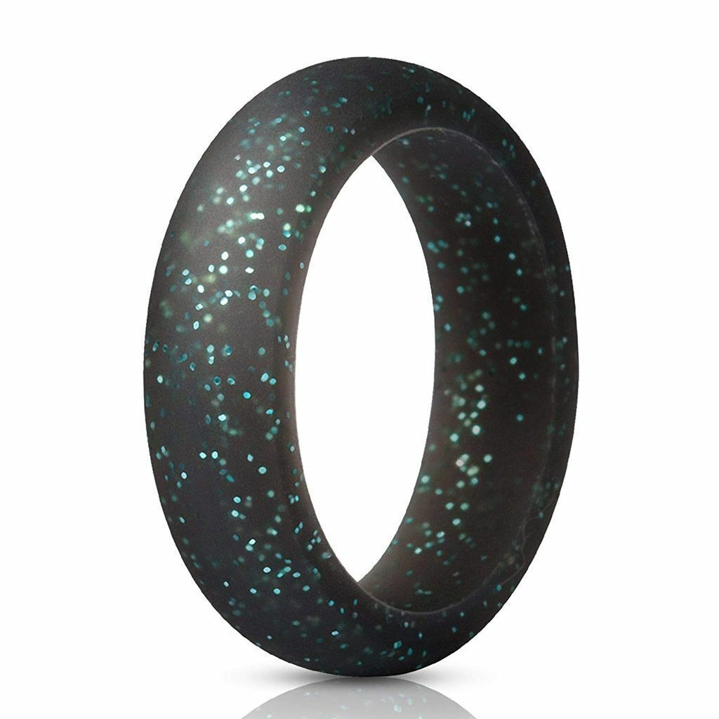 10 Pcs Flexible Silicone Wedding Ring Men Women Engagement Sport Rubber Band