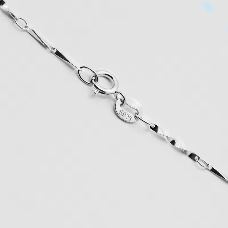 Real SILVER Unique Jewelry SOLID 925 Sterling Silver Chain Necklace Made Italy