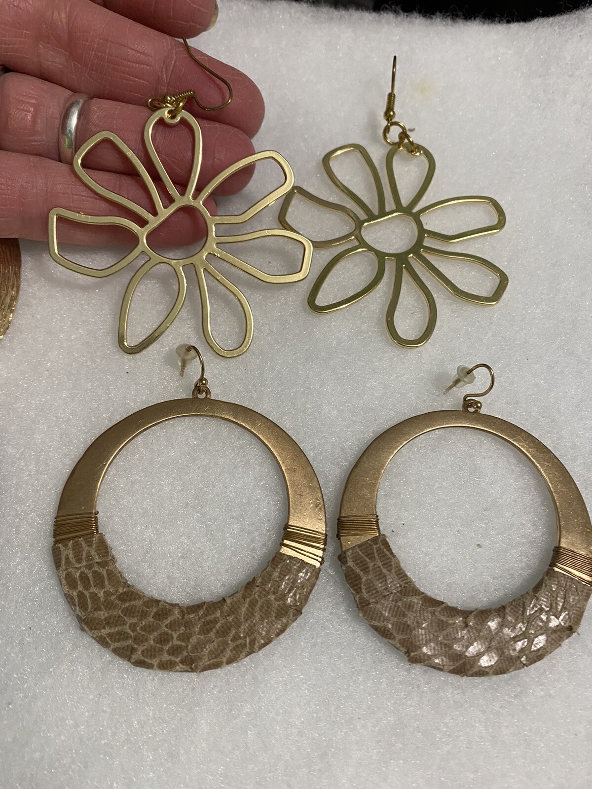 Very Cute Large Dangle Earrings x 8 Pair Preowned