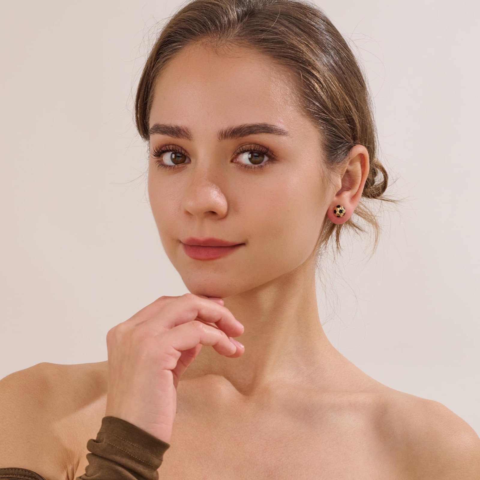 Sport-Themed Statement Earrings – 2 Pairs Novelty Studs for Women, Sports Jewelr
