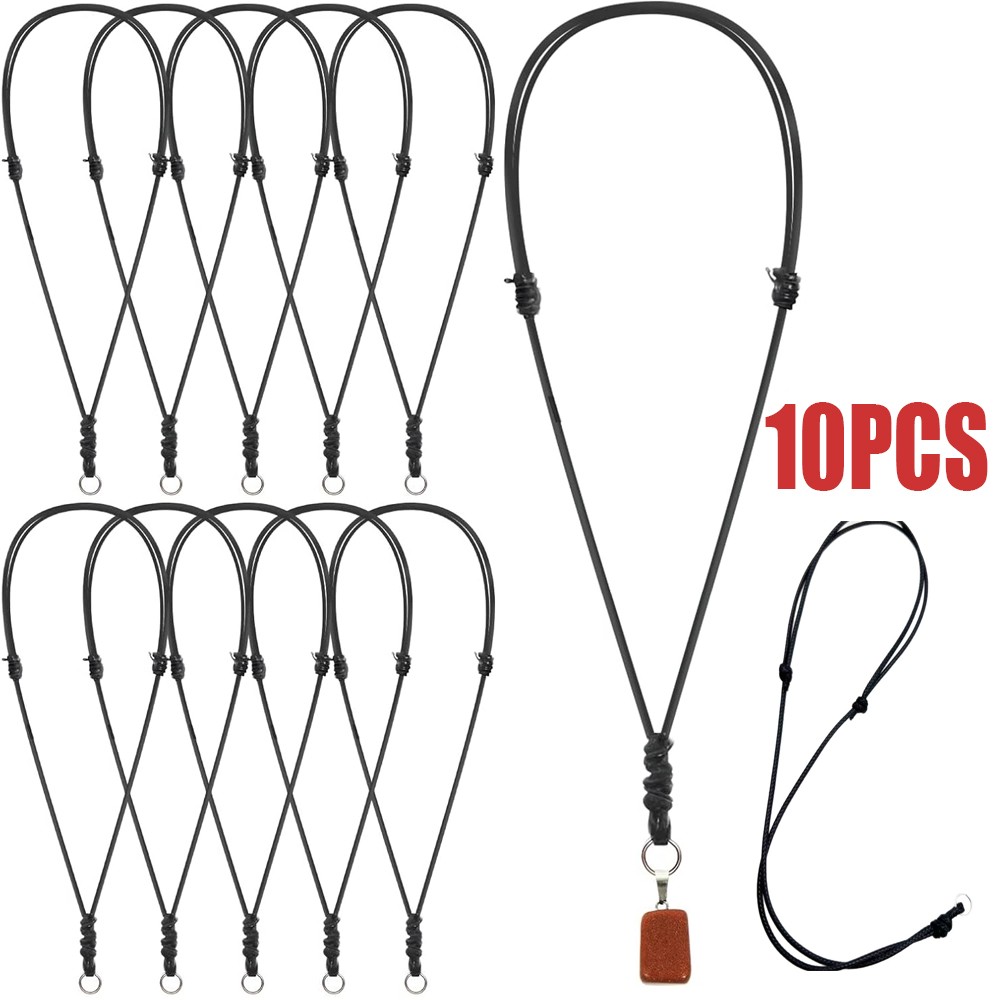 100PCS 18” Leather String Charms Necklace Cords Wholesale Rope Bulk Lot Cords