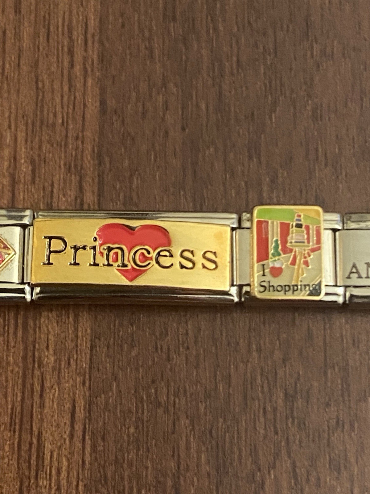 17 Charm Princess / Shoes/ Spa/Makeup Italian Charm Bracelet New / Ready To Wear