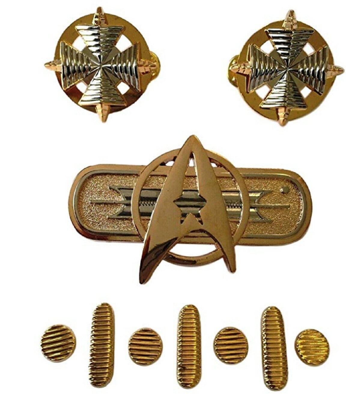 Star Trek Original Movies Uniform Admiral Rank Set of 10 Pins