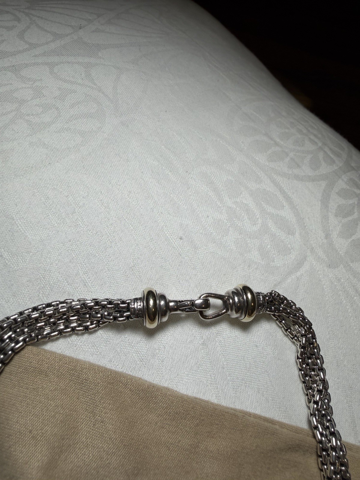 David Yurman 1.08ctw Diamond Station Multi-Strand Necklace