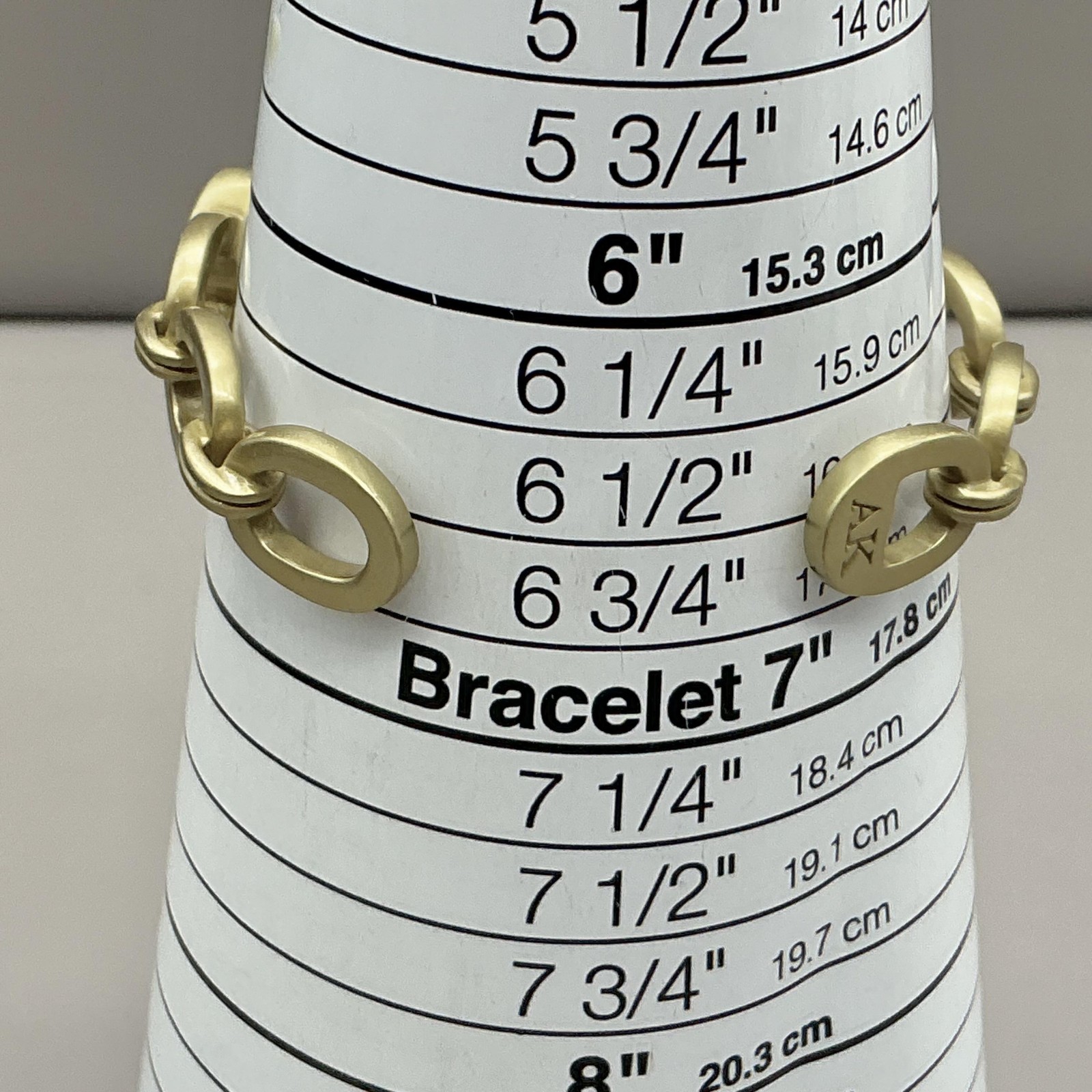 Anne Klein Bracelet Gold Tone Chain Link Multicolor Bead Womens Fashion 7 Inch