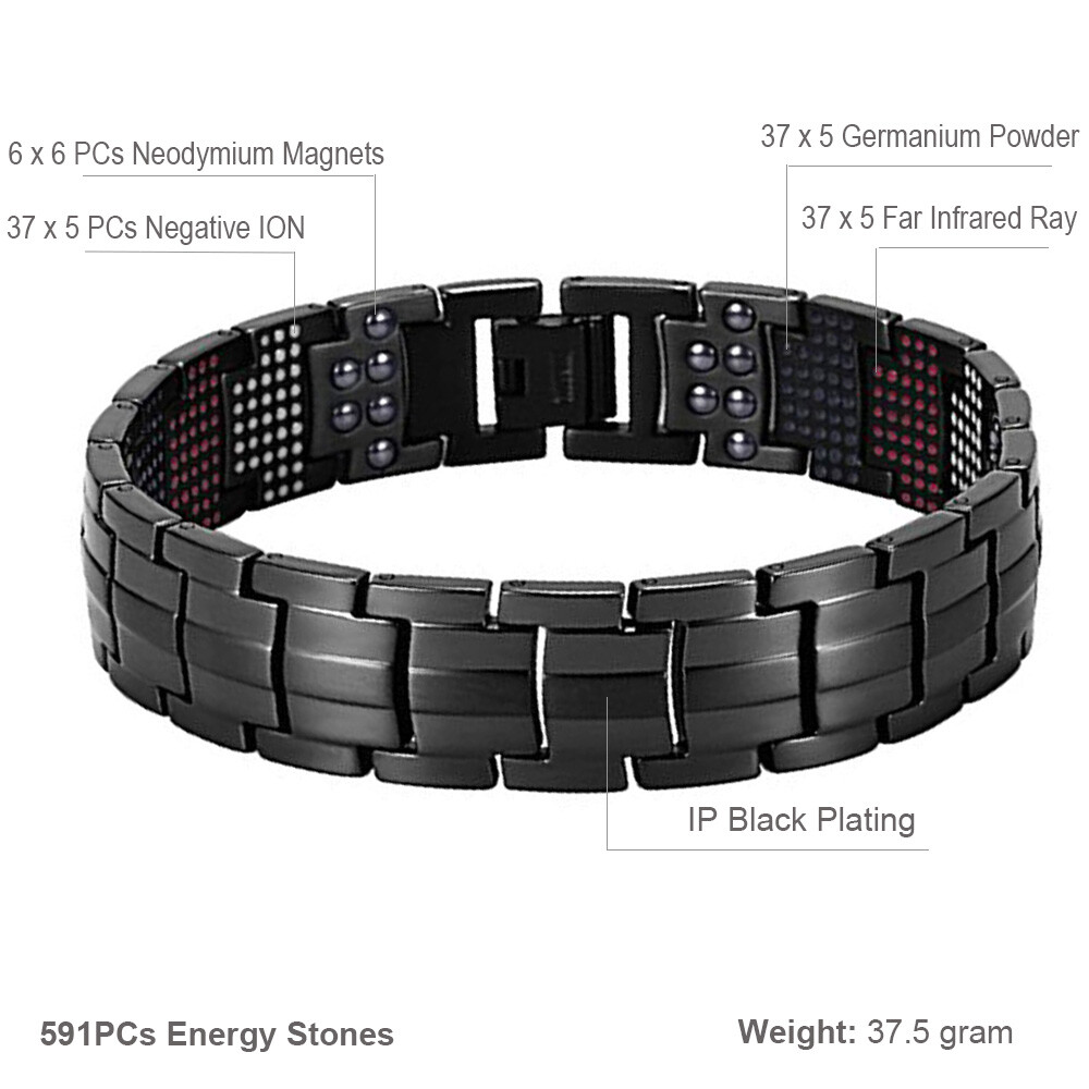 Magnetic Bracelet Therapy 591 Bio Elements Balance Energy Arthritis Pain Relief