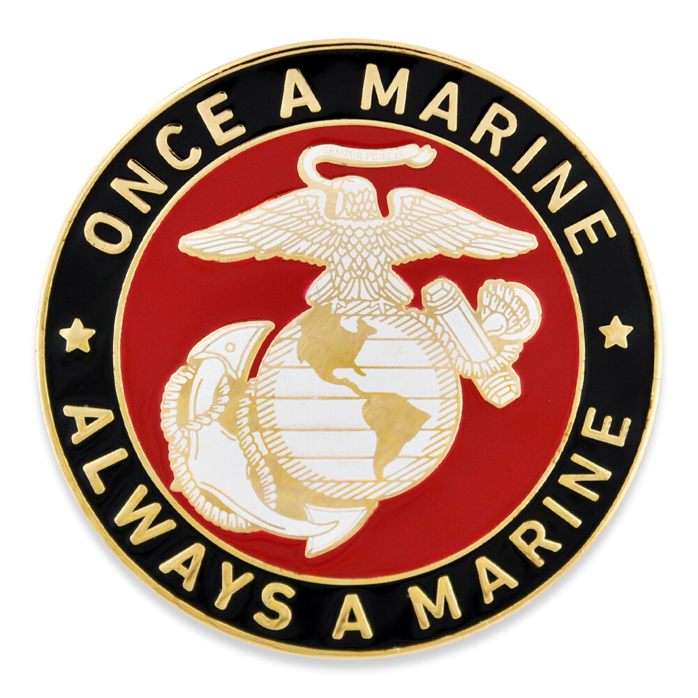 PinMart Officially Licensed U.S.M.C. Once a Marine Pin