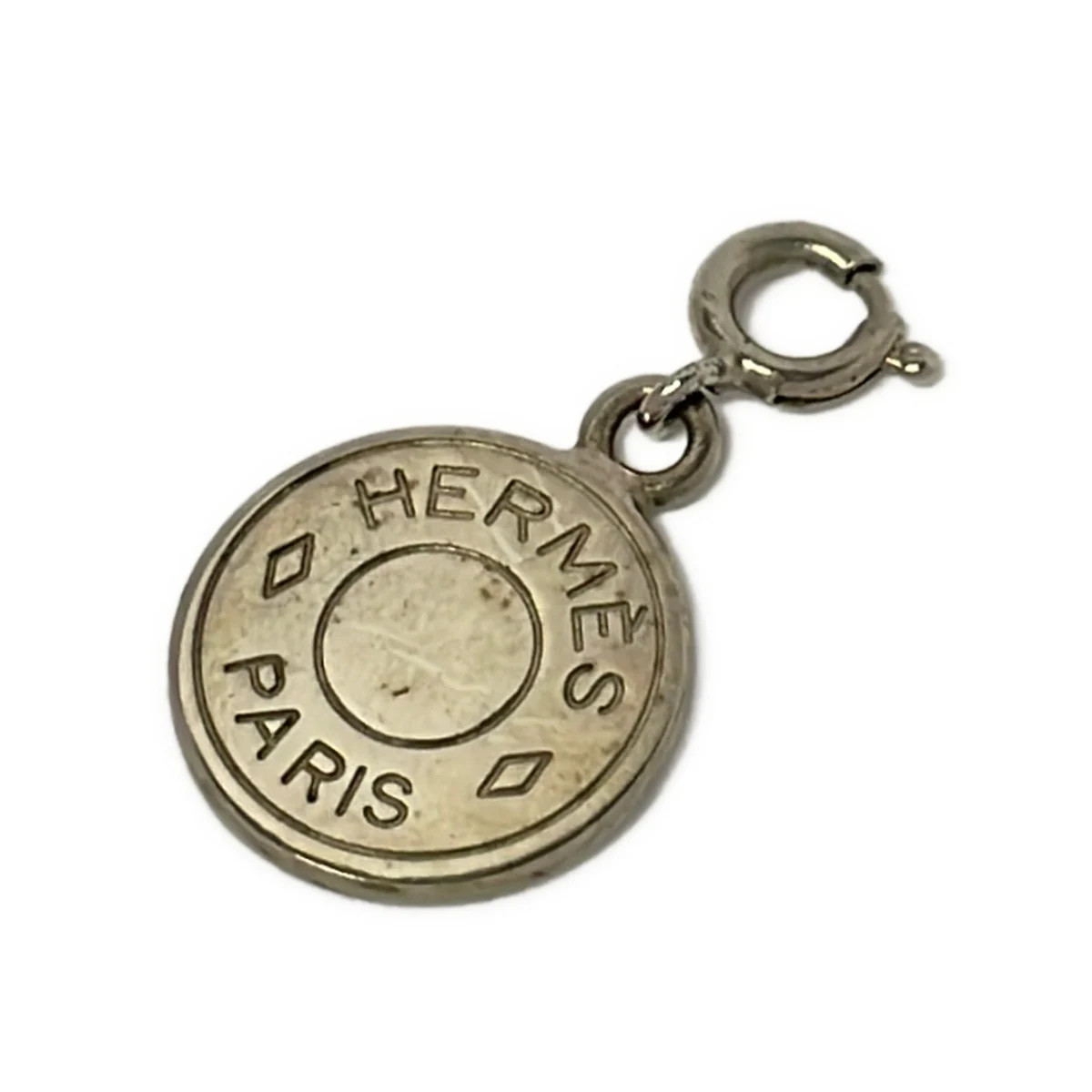 HERMES Selle Silver Hardware None Pendant Head