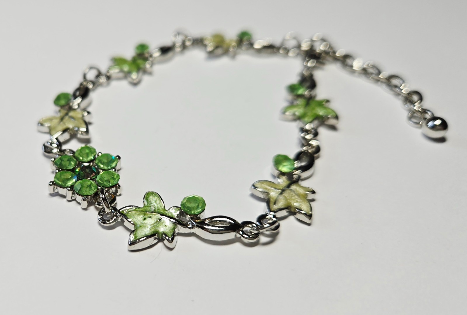 Wholesale Bracelets Lot of 12 Rhinestone Butterfly Flower Lobster Clasp Bracelet