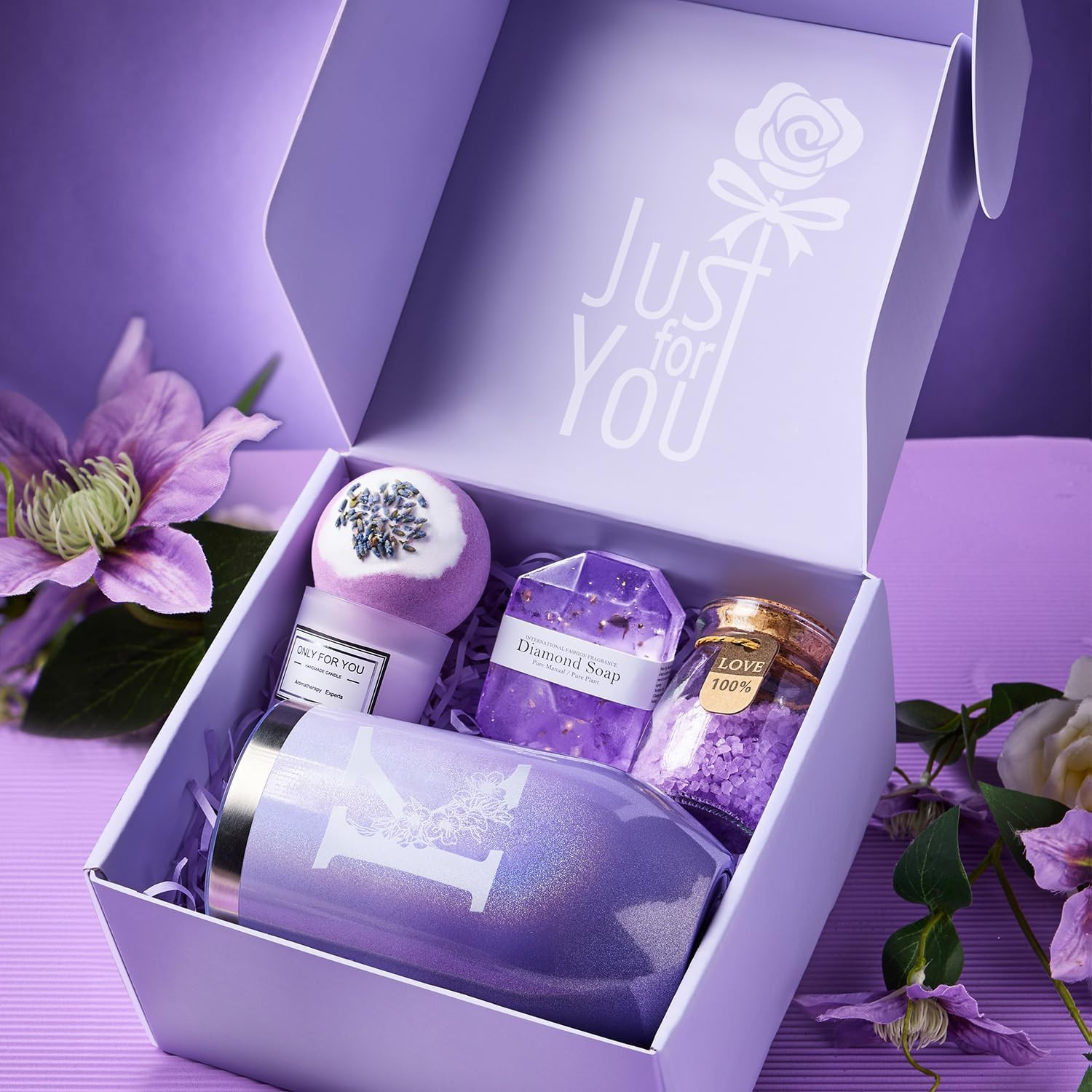 Lavender Spa Gift Basket – Unique Gifts for Her on Any Occasion