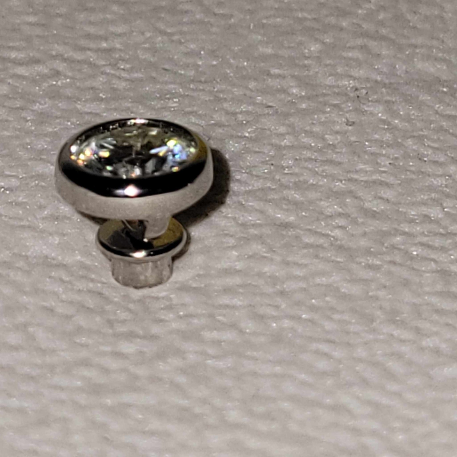 Dolphinlove Branded CZ Studded Ear Rings GRA Moissanite