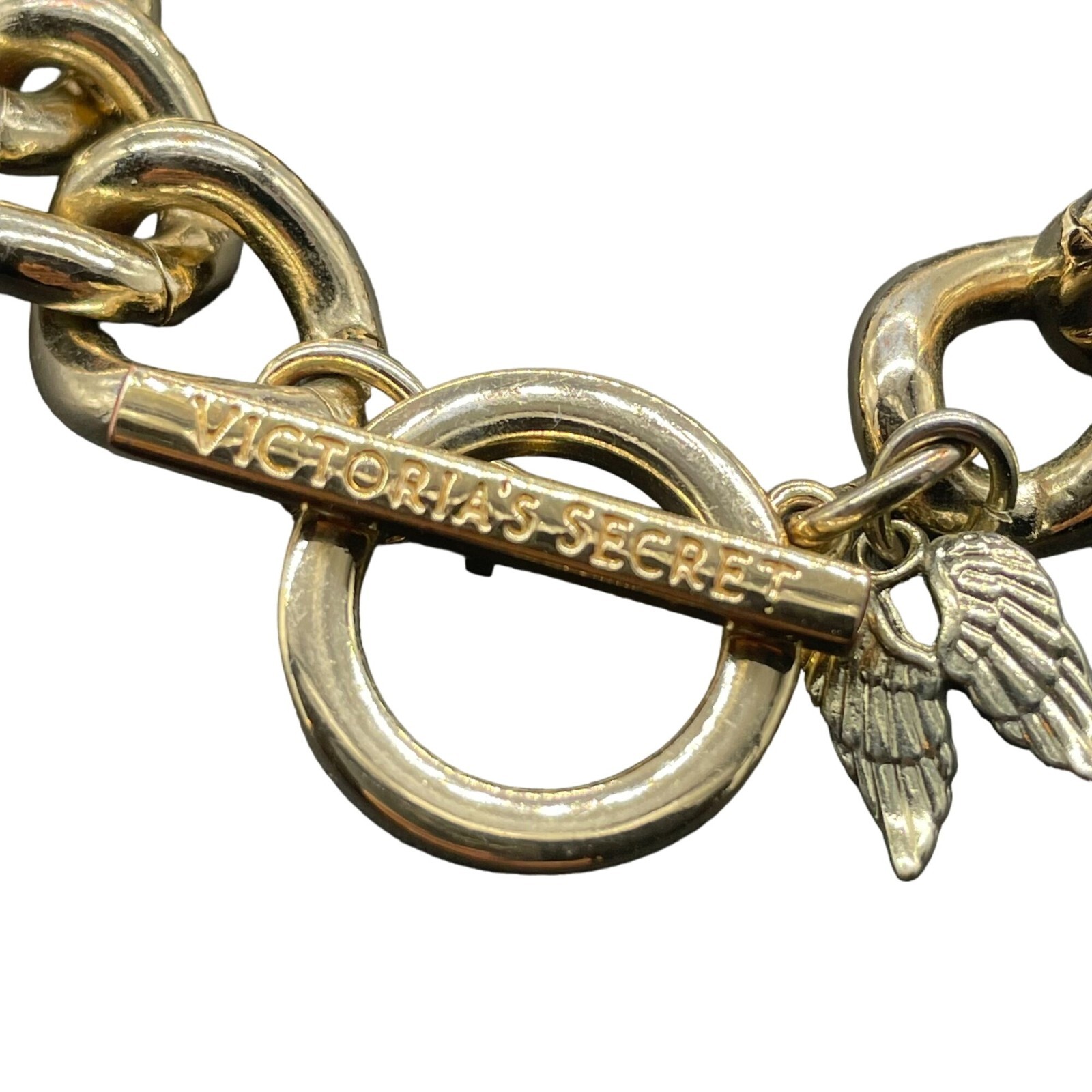 Victoria’s Secret Chunky Curb Chain Bracelet Gold Tone Casual Everyday Gift