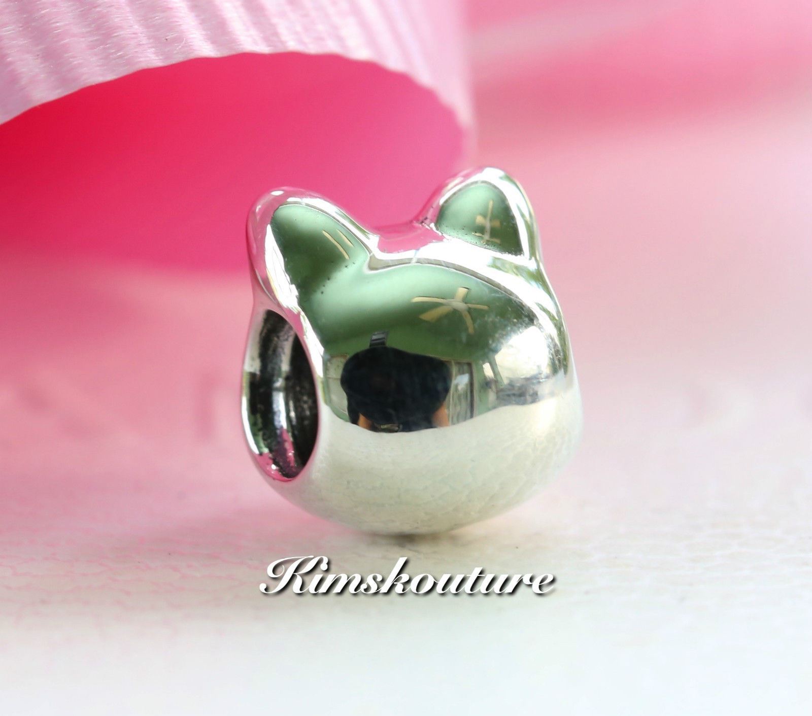 Authentic Pandora CURIOUS CAT Sterling Silver Charm 791706