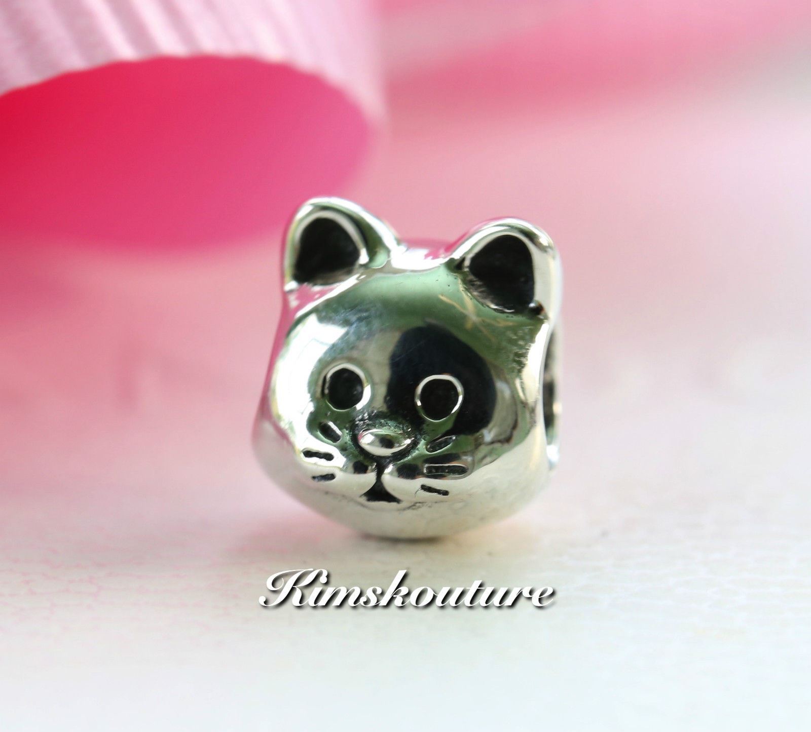 Authentic Pandora CURIOUS CAT Sterling Silver Charm 791706