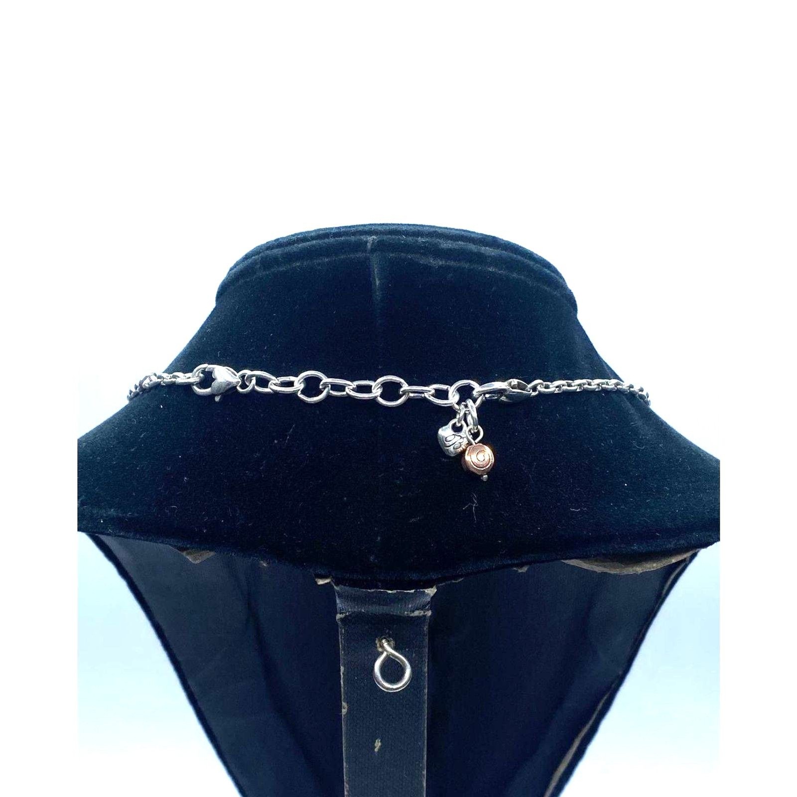 Brighton Pablo’s Passion Choker Necklace Reversible Two Tone Heart Pendant 31.9g