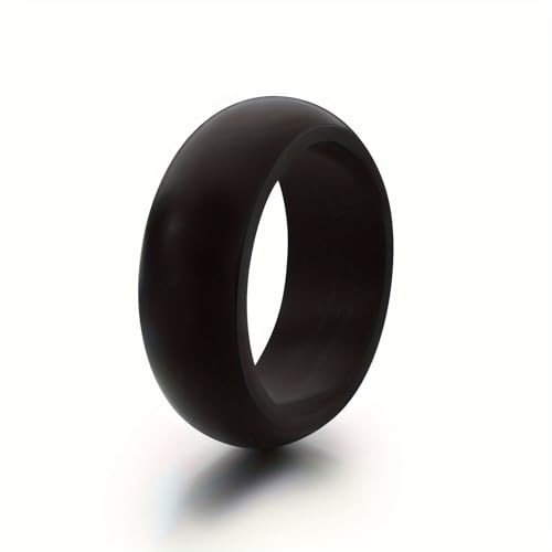 10-Pack Hypoallergenic Silicone & Rubber Ring Set for Women – 8mm Wide 6