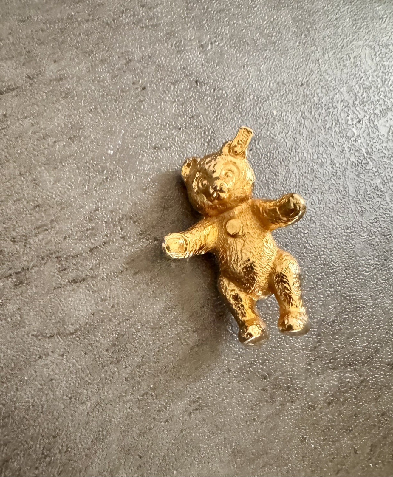 Vintage Steiff Teddy Bear Pin 80th Anniversary Gold Tone Pin Box & Certificate